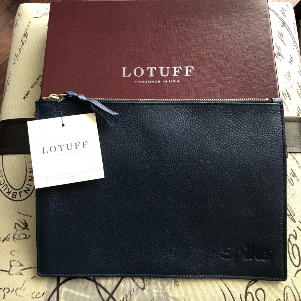 New Lotuff Leather Indigo iPad Pouch